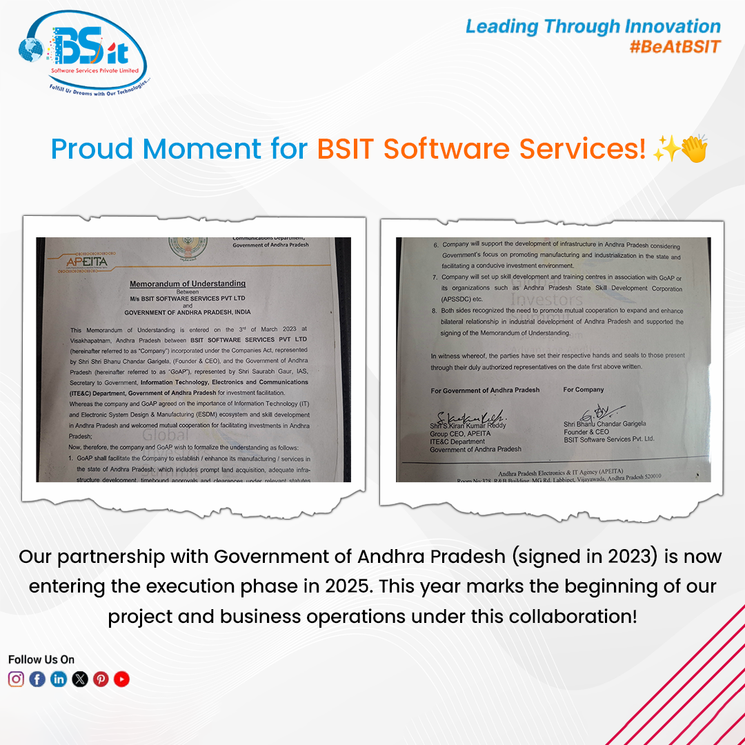 BSIT-Software-Services-Web-And-App-Development-Company-In-India- Partnership-with-Government-of-Andhra-Pradesha